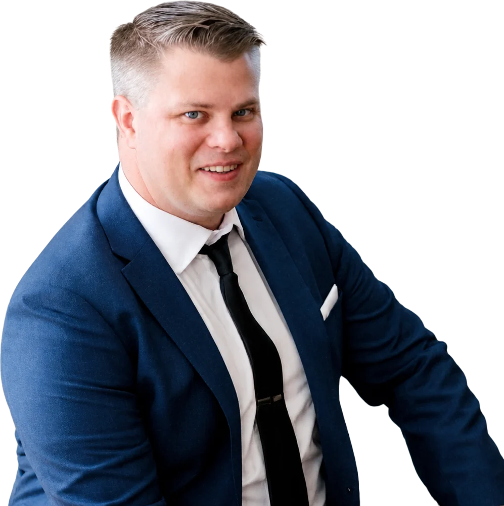 Jason Stevens in a navy suit